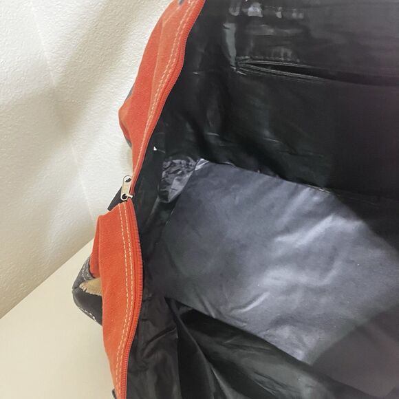 True Religion Canvas Duffel Bag Travel Gym Tote Handbag Carryall Crossbody Y2K - Picture 15 of 16